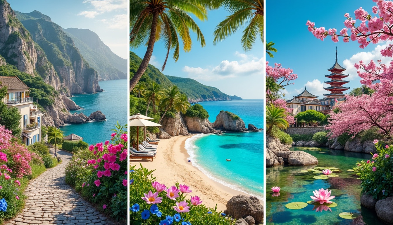 découvrez les destinations incontournables pour des vacances printanières inoubliables : la bretagne, ses paysages saisissants, les antilles et leurs plages de rêve, ainsi que l'asie et sa culture fascinante. préparez-vous à vivre des moments mémorables dans ces escales prisées qui vous transporteront au cœur de l'aventure et du dépaysement.