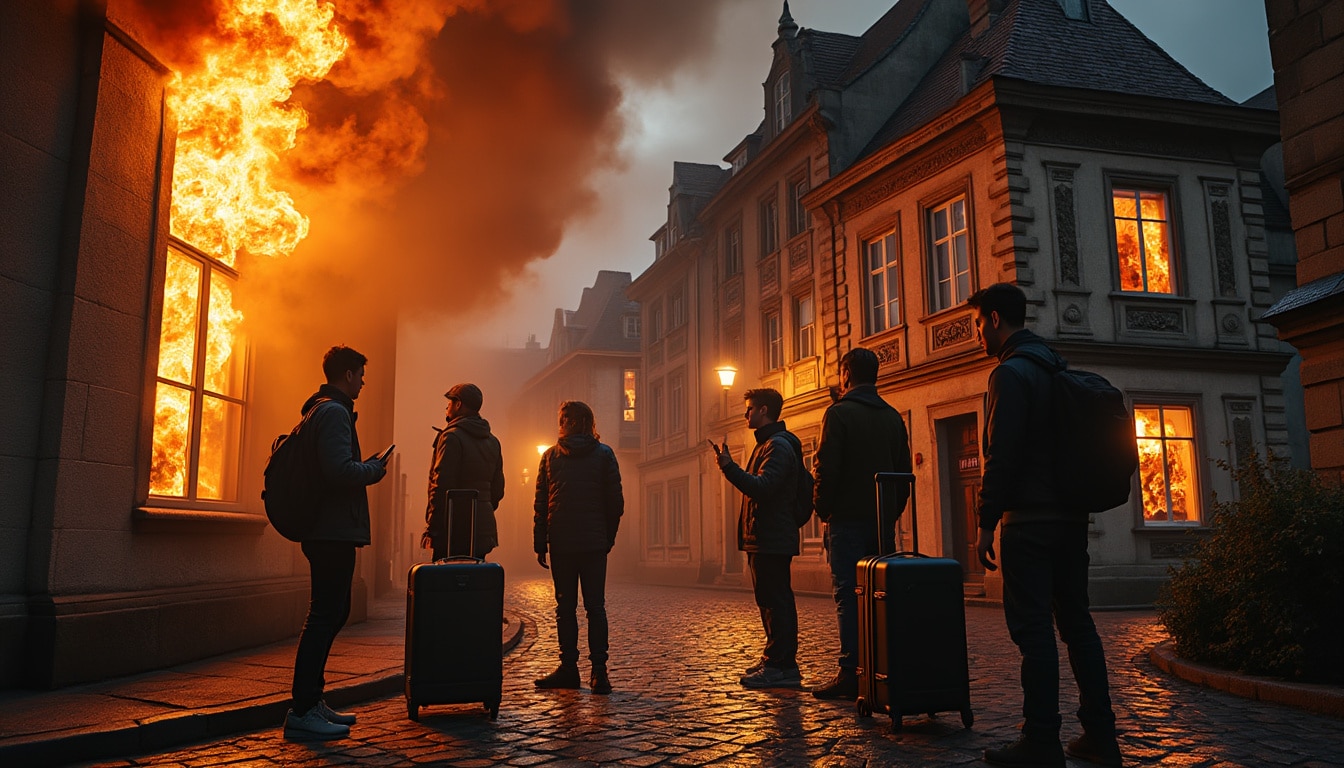 un incendie survient dans une location airbnb à poitiers, laissant cinq personnes sans domicile. découvrez comment elles ont réussi à trouver un nouveau logement après cet épisode dramatique.