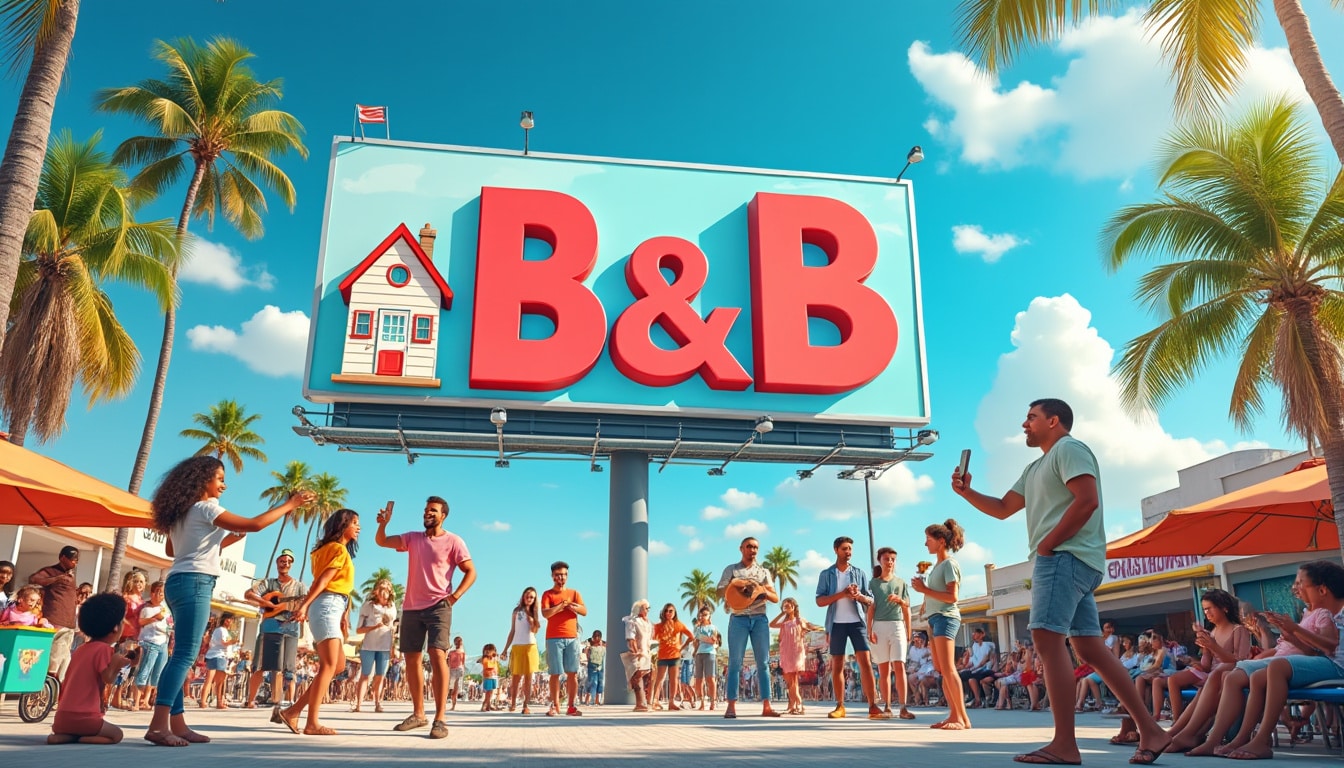 découvrez comment une société de location de vacances peu connue se démarque en se moquant d'airbnb grâce à un panneau publicitaire audacieux et incisif. une approche originale qui attire l'attention et remet en question les géants du secteur.