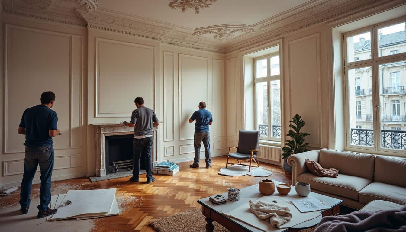 Illustration: Comprendre les spécificités du relooking d’un appartement haussmannien