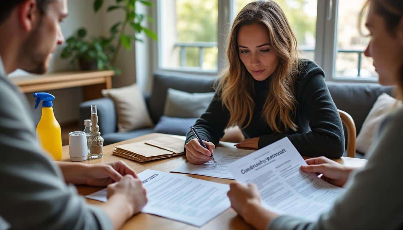 Illustration: Comprendre le dépôt de garantie, la caution et la retenue pour ménage