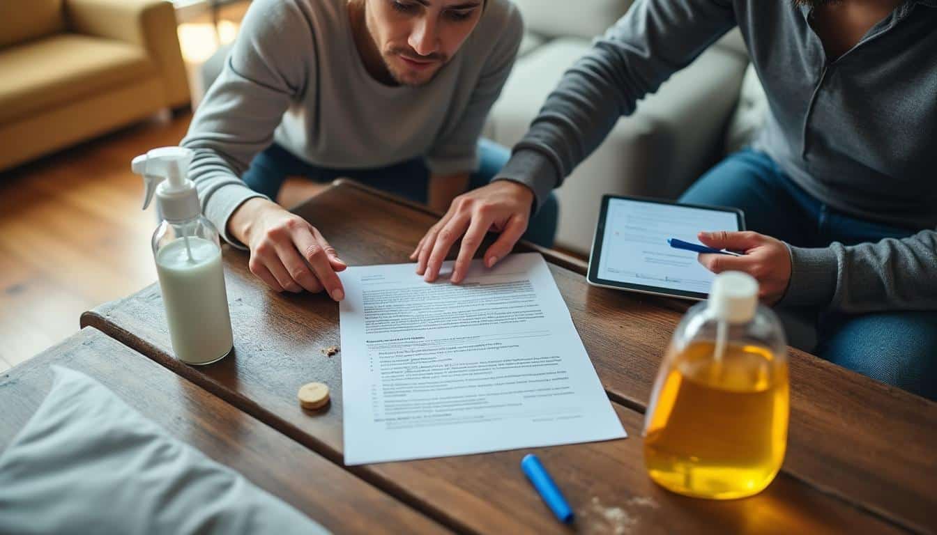 Illustration: Comment fonctionne la retenue pour ménage sur le dépôt de garantie ?