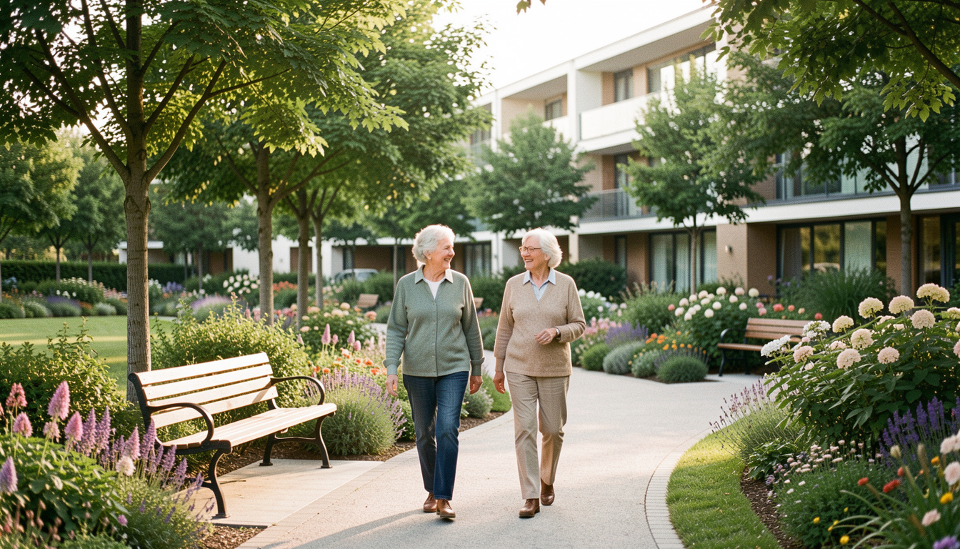 Bien choisir une résidence pour seniors avec parc